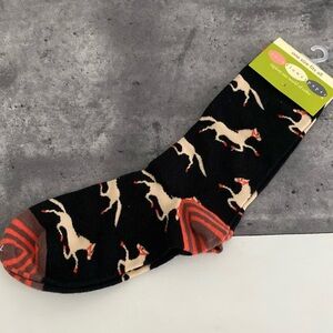 Rick Paper Flower Horse Socks